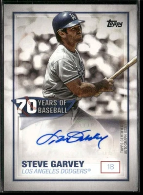 2021 Topps #70YA-SG Steve Garvey 70 Years of Baseball Autographs - Image 1 of 2