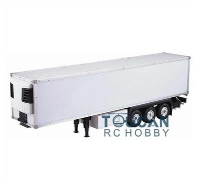 US STOCK 1/14 RC Truck Reefer Semi-trailer Container for DIY TAMIYA Car Vehicle - Image 1 of 4