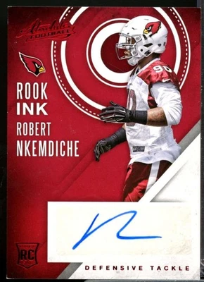 Robert Nkemdiche Card 2016 Absolute Rook Ink Autograph Red #42  - Image 1 of 2