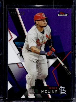 2018 Finest Yadier Molina Purple Refractor #/250 Cardinals - Image 1 of 2
