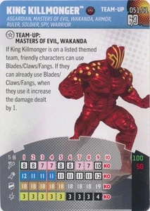 Marvel Heroclix Avengers 60th Team Up Card : King Killmonger - 051.01 - Picture 1 of 2