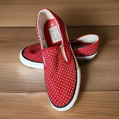 Zapatos Converse Mujer 6.5 One Star Mocasines Rojo Lona Cómodos Lunares 503655FT Foto 1 de 4