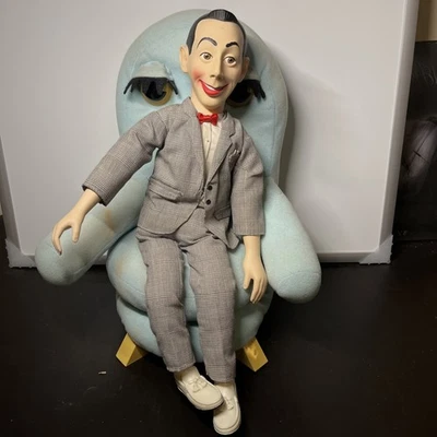 Pee Wee Herman Muñeca parlante y silla marioneta silla de colección caja de fósforos Foto 1 de 4