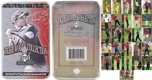 2001 Upper Deck Tiger Woods Collection 25+1 Bonus Card Set in Factory Sealed Tin - Bild 1 von 4