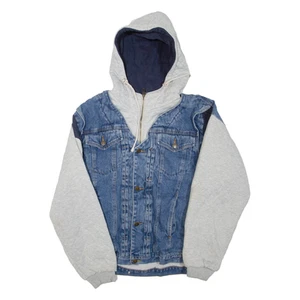 ARIZONA JEAN COMPANY Giacca uomo denim blu con cappuccio S - Foto 1 di 6