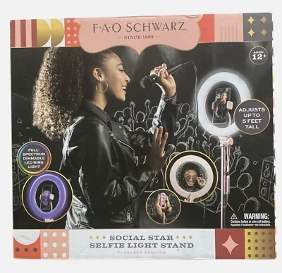 FAO Schwarz Social Star Selfie Light Stand NEW - Image 1 of 4