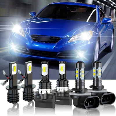 Faro LED haz alto/bajo + bombilla antiniebla para HYUNDAI GENESIS CUPÉ 2010-2012 6 piezas Foto 1 de 4