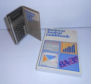 1982 Texas Instruments Student Business Calculator BA-35 and Guidebook - Picture 1 of 7