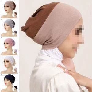 Doble Color Gorra Interior Mujeres Algodón Jersey Pañuelo Interior Señoras Bajo - Picture 1 of 15