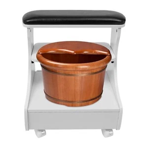 Foot Rest Pedicure Manicure Funiture Footbath Stool with Wheels, Trolley - Picture 1 of 9