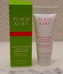 Peach & Lily Power Cocktail Milchsäure Reparatur Serum 0,16oz/5mL Reise Mini Neu im Karton - Bild 1 von 1