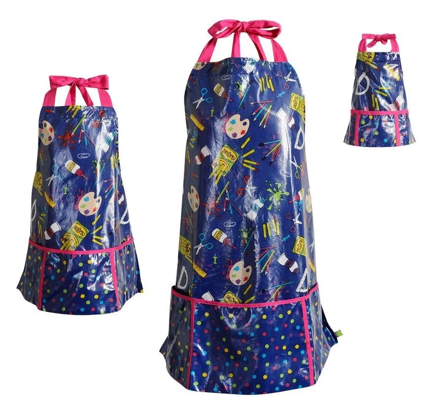 Niña mamá y muñeca de 18" a juego arte artista artesanía delantal conjunto calzoncillo American Girl Foto 1 de 1