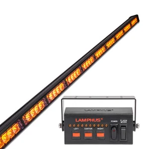SolarBlast 47" 40W Amber Flashing LED Traffic Advisor Light Bar for Tow Truck - Picture 1 of 9