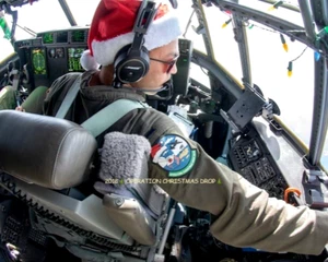 DOD USAF C-130 LCLA LCLA MICRONESIA PALAU vêlkrö PARCHE: OCD🎄OPERACIÓN NAVIDAD - Imagen 1 de 16