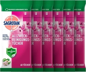 Sagrotan Allzweck-Reinigungstücher Granatapfel & Limette, Feuchttücher, 6 stück - Bild 1 von 4