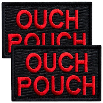 2Pcs Ouch Pouch Patch, Embroidered Medical Ems First Aid Patch - Image 1 of 4