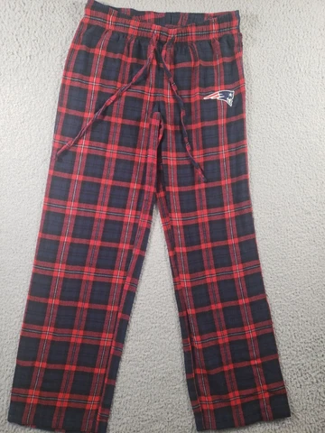 New England Patriots Womens Size Small Plaid Pajama Pants NFL Football Sleepwear Cover