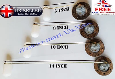 TECHNO MART UK USA 5" 8" 10" 15" LONG ARM FUEL TANK SENSOR GAUGE SENDING 6/12V VOLT SYSTEM + GASKET