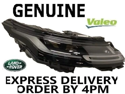 Оригинальная светодиодная фара для правшей Valeo Land Rover Range Rover Evoque L551 2018–24 годов от оригинального производителя - Изображение 1 из 2
