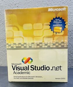 New Sealed Microsoft Visual Studio.NET Academic Pro 2003 + Student Tools