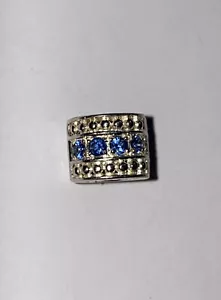 STORYWHEELS ceylon sapphire silver it’s a boy clip charm - Picture 1 of 3