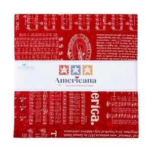 Riley Blake Designs and Lori Holt Americana Fabric 10 Inch Stacker Riley Blake - Picture 1 of 2
