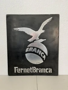 “Letrero de metal Fernet Branca estilo vintage – arte de garaje hecho a mano” - Imagen 1 de 5