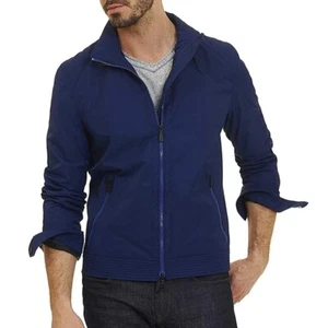 Robert Graham Clearance Men's Lightweight Geospace Zip Windbreaker Jacket Navy L - Picture 1 of 6