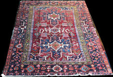 An Antique Genuine Decorative Worn Out Hereez Area Rug Rug