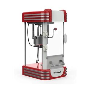 KAPAS Popcorn Machine, Red Tabletop Popcorn Maker with Accessories