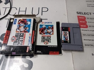 Bill Walsh Fútbol Universitario - SNES Super Nintendo - Exact One - LEER TODO - Imagen 1 de 14