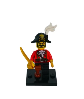 LEGO Minifigures Pirate Captain Series 8 Building Blocks 8833 Collectible Toys - Image 1 of 4