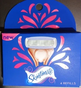 Pack of Skintimate Rose Gold Women's Razor Blade 4 refills each HTF - Picture 1 of 3