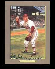 Red Schoendienst PSA DNA Signed Perez Steele Great Moments Postcard Autograph