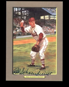 Red Schoendienst PSA DNA Signed Perez Steele Great Moments Postcard Autograph - Picture 1 of 2