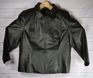 CENTIGRADE ECHT LEDER JACKE MANTEL 20 22 Western Relaxed Fit waschbar Boyfriend - Bild 1 von 6