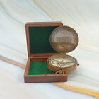 Brass Sundial Compass Vintage Tand Fast London Nautical Antique Compasses Solid