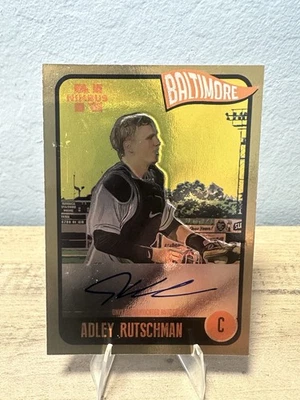 2020 ONYX Nimbus Baseball Adley Rutschman RC Auto - Gold /50 - Orioles - Image 1 of 4