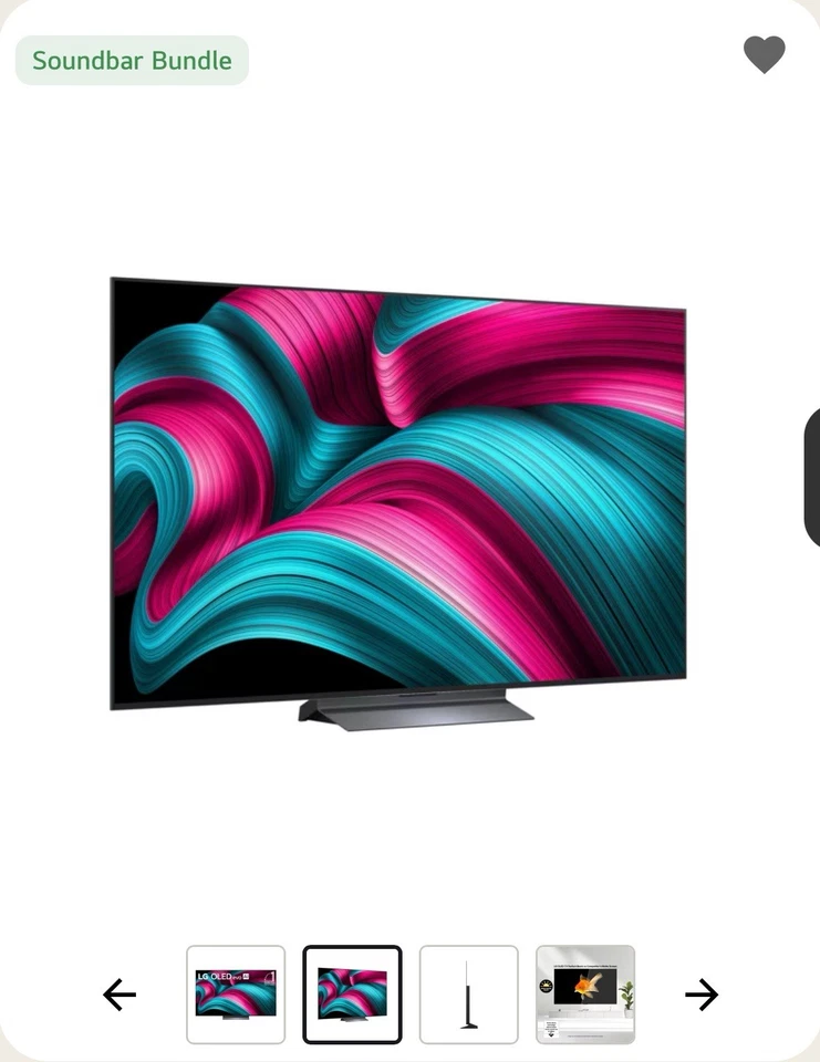 LG OLED65C5PUA 65-Inch OLED evo C5 Series 4K UHD Smart TV Black