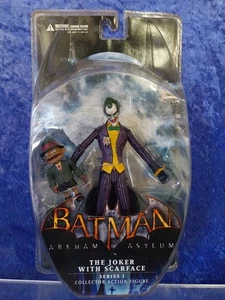 DC Direct Batman Arkham Asylum Series 1 MOC 2011 The Joker with Scarface - Picture 1 of 5