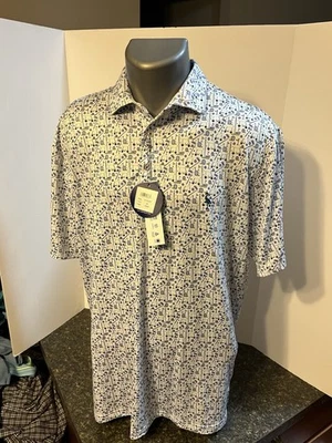 Camisa Polo TailorByrd Para Hombre Verde Azul Cuadros - XL - Poli Spandex - Nueva con Etiquetas Foto 1 de 4