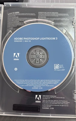 Adobe Photoshop Lightroom 3 / Windows / Mac OS Full Retail Version with Serial # - Image 1 of 3