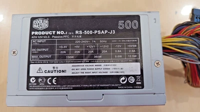 Alimentatore Cooler Master 500W Desktop PSU ATX Power Supply Unit RS-500-PSAP-J3 - Image 1 of 4