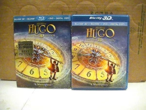 Hugo 3D 3 Disc Slip Martin Scorsese Kingsley Cohen Butterfield Moretz Depp King  - Picture 1 of 18