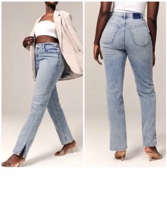 Abercrombie & Fitch The 90’s Straight Ultra High Rise Jeans Women’s 31/12 - Image 1 of 4