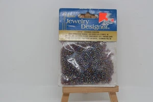 Darice Schmuck Designer Violett Glas Transparent Rocailles 10/0 - Bild 1 von 4