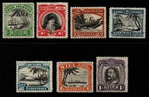 NIUE SG62/8 1932-6 DEFINITIVE SET WITH WMK MTD MINT - Picture 1 of 1