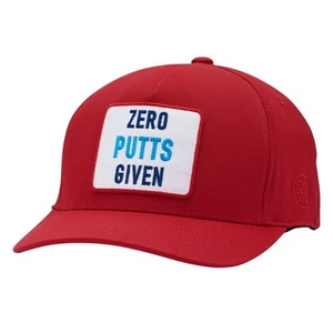 G/Fore Zero Putts Given Stretch Twill Snapback Hat - G4AF22H42 - Cherry - Picture 1 of 2