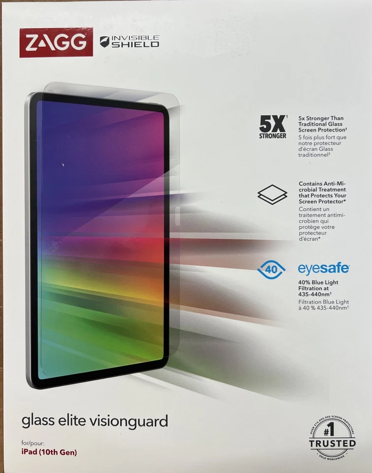 ZAGG Glass Elite VG AM-Apple Gen 10 Display Screen Protector Blue Light