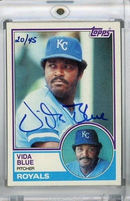 2004 Topps Originals Signature Vida Blue Auto /45 Royals - Image 1 of 2